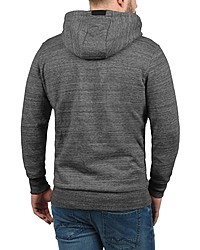 grauer Pullover mit einem Kapuze von Solid