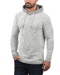 grauer Pullover mit einem Kapuze von Solid