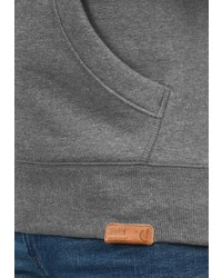 grauer Pullover mit einem Kapuze von Solid
