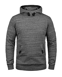 grauer Pullover mit einem Kapuze von Solid