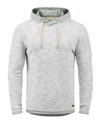 grauer Pullover mit einem Kapuze von Solid