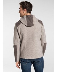 grauer Pullover mit einem Kapuze von SPIETH & WENSKY