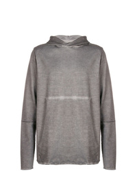 grauer Pullover mit einem Kapuze von Thom Krom