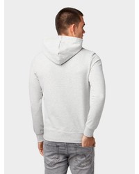 grauer Pullover mit einem Kapuze von Tom Tailor Denim