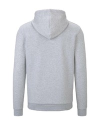 grauer Pullover mit einem Kapuze von Tom Tailor Denim