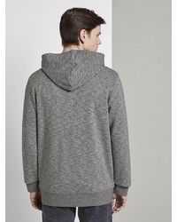 grauer Pullover mit einem Kapuze von Tom Tailor Denim