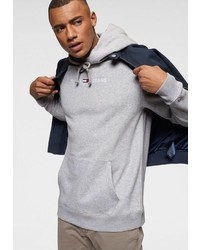 grauer Pullover mit einem Kapuze von Tommy Jeans