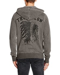 grauer Pullover mit einem Kapuze von True Religion