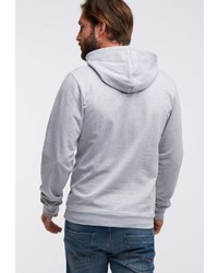 grauer Pullover mit einem Kapuze von Tuffskull