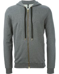 grauer Pullover mit einem Kapuze von Versus