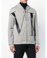 grauer Pullover mit einem Kapuze von Valentino