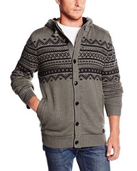 grauer Pullover mit einem Kapuze von Volcom