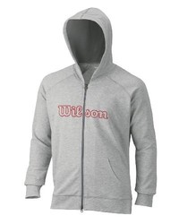 grauer Pullover mit einem Kapuze von Wilson