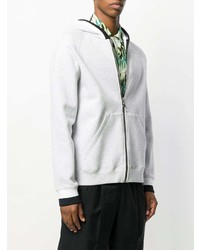 grauer Pullover mit einem Kapuze von MSGM