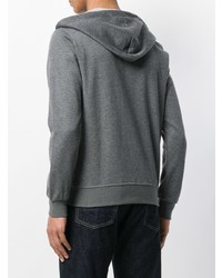 grauer Pullover mit einem Kapuze von Eleventy