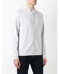 grauer Pullover mit einem Kapuze von Loro Piana