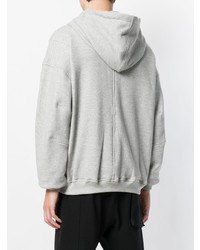 grauer Pullover mit einem Kapuze von Represent