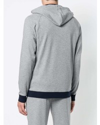 grauer Pullover mit einem Kapuze von BOSS HUGO BOSS