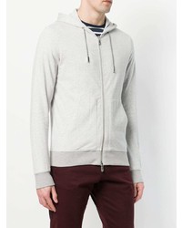 grauer Pullover mit einem Kapuze von Eleventy