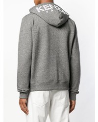 grauer Pullover mit einem Kapuze von Kenzo