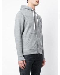 grauer Pullover mit einem Kapuze von John Elliott