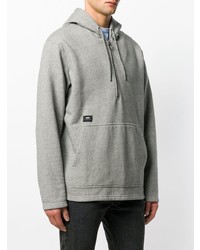 grauer Pullover mit einem Kapuze von Edwin