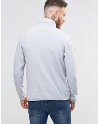 grauer Pullover mit einem Reißverschluss am Kragen von The North Face