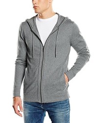 grauer Pullover mit einem Reißverschluss am Kragen von Calvin Klein