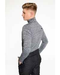 grauer Pullover mit einem Reißverschluss am Kragen von CNSRD