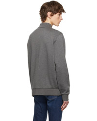 grauer Pullover mit einem Reißverschluss am Kragen von Ralph Lauren Purple Label