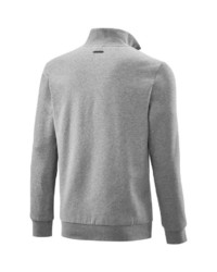 grauer Pullover mit einem Reißverschluss am Kragen von JOY SPORTSWEAR