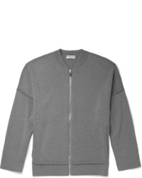 grauer Pullover mit einem Reißverschluß von Balenciaga