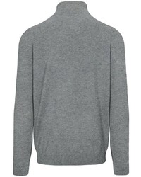 grauer Pullover mit einem Reißverschluß von BASEFIELD