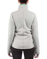 grauer Pullover mit einem Reißverschluß von Bench