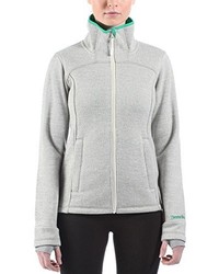 grauer Pullover mit einem Reißverschluß von Bench