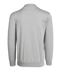 grauer Pullover mit einem Reißverschluß von Bexleys man