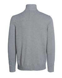 grauer Pullover mit einem Reißverschluß von Bexleys man