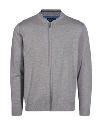 grauer Pullover mit einem Reißverschluß von Bexleys man