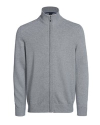 grauer Pullover mit einem Reißverschluß von Bexleys man