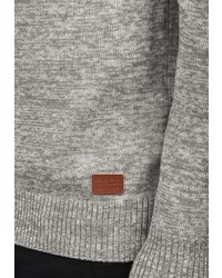 grauer Pullover mit einem Reißverschluß von BLEND