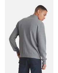 grauer Pullover mit einem Reißverschluß von BLEND