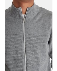 grauer Pullover mit einem Reißverschluß von BLEND