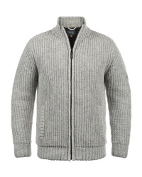 grauer Pullover mit einem Reißverschluß von BLEND
