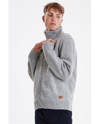 grauer Pullover mit einem Reißverschluß von BLEND