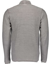 grauer Pullover mit einem Reißverschluß von Blue Seven