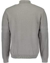 grauer Pullover mit einem Reißverschluß von Blue Seven