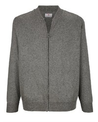grauer Pullover mit einem Reißverschluß von Boston Park
