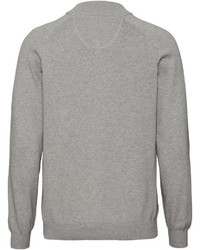 grauer Pullover mit einem Reißverschluß von COMMANDER