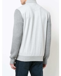 grauer Pullover mit einem Reißverschluß von Eleventy