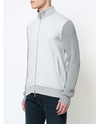 grauer Pullover mit einem Reißverschluß von Eleventy